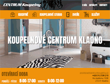 Tablet Screenshot of centrumkoupelny.cz
